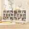 41 inches Freestanding White Wooden Toy Cabinet with 10 Storage Cubbies and Large Top for Books and Toys